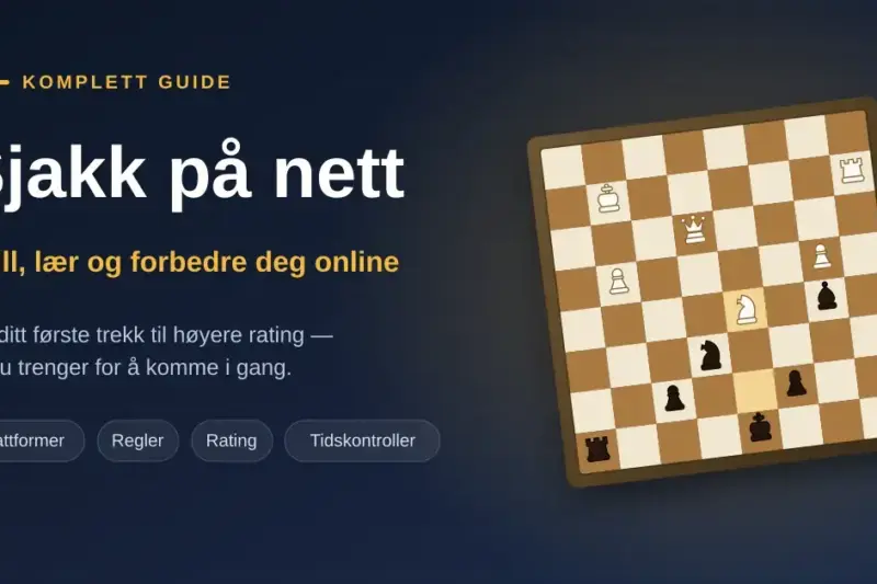 Sjakk på nett: komplett guide til å spille, lære og forbedre deg online