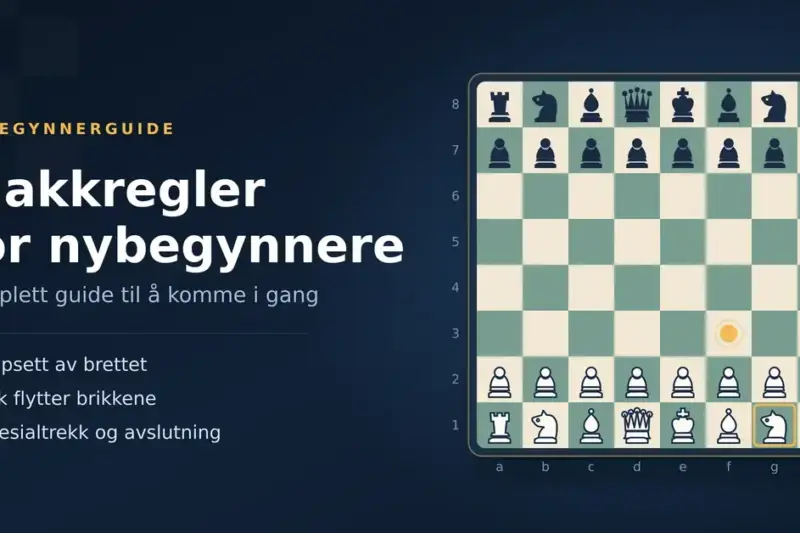 Sjakkregler for nybegynnere: komplett guide til å komme i gang
