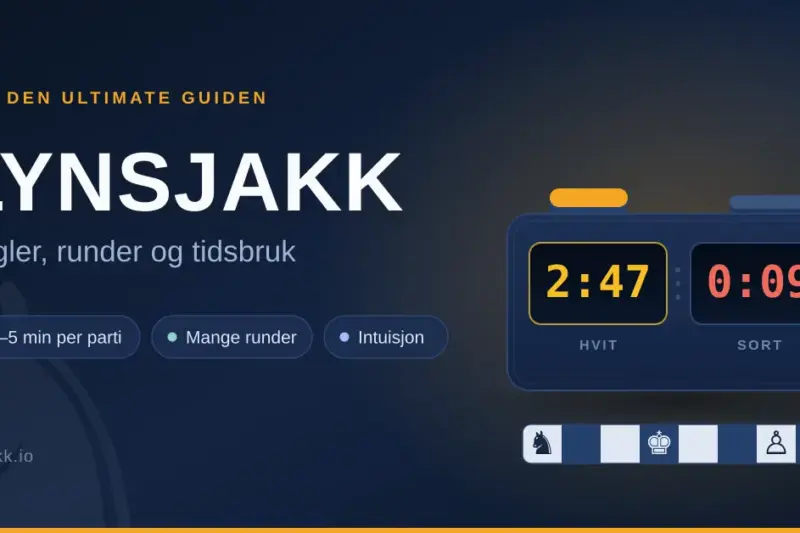 Den ultimate guiden til lynsjakk: regler, runder og tidsbruk