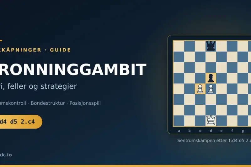 Dronninggambit: en komplett guide til teorien, feller og strategier