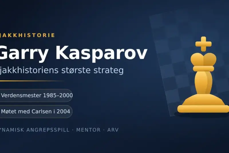 Garry Kasparov: sjakkhistoriens største strateg og møtet med Carlsen