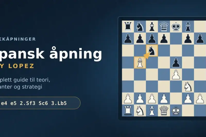 Spansk åpning: en komplett guide til teorien, variantene og strategiene