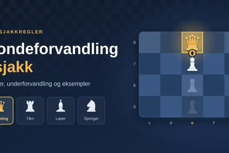 Bondeforvandling i sjakk: regler, underforvandling og eksempler