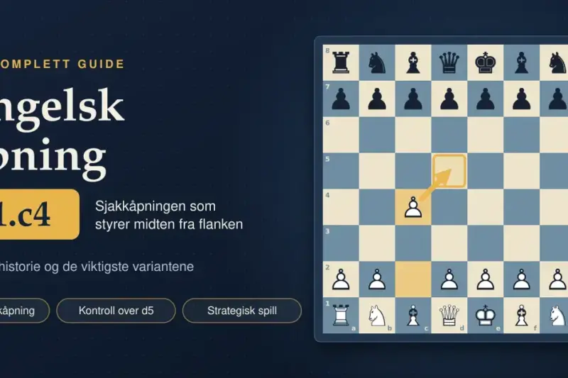 Engelsk åpning – en komplett guide til sjakkåpningen 1.c4