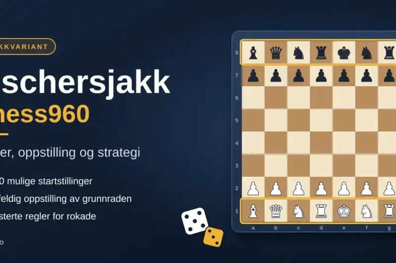 Fischersjakk (Chess960): Regler, oppstilling og strategi