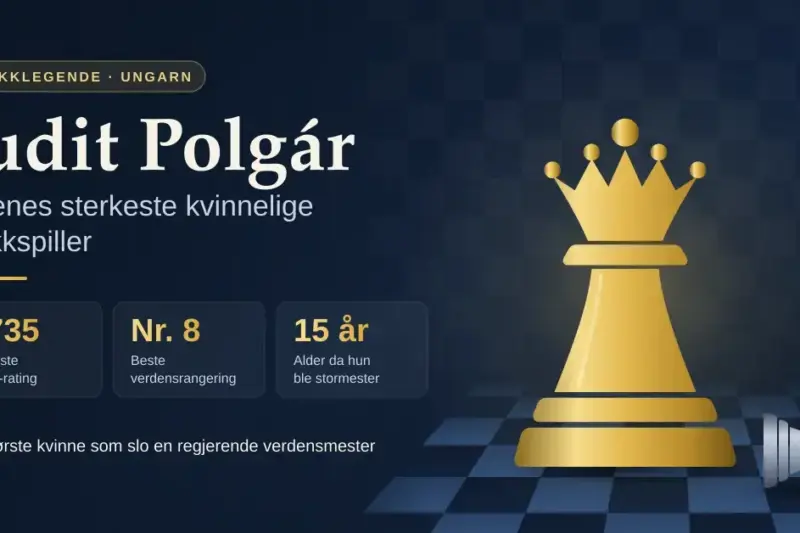 Judit Polgár – tidenes sterkeste kvinnelige sjakkspiller