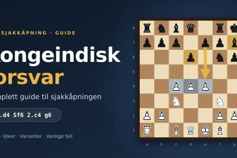 Kongeindisk forsvar: komplett guide til sjakkåpningen