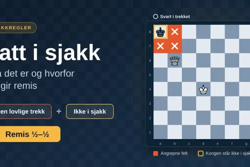 Patt i sjakk: hva det er og hvorfor det gir remis