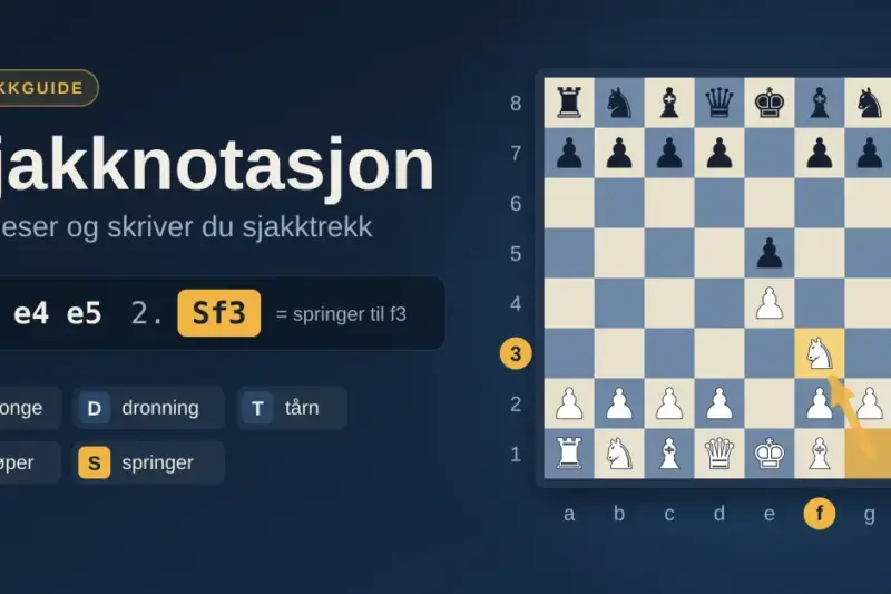 Sjakknotasjon: slik leser og skriver du sjakktrekk