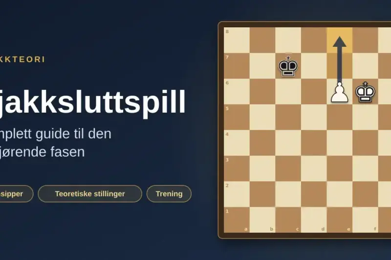 Sjakksluttspill: komplett guide til den avgjørende fasen
